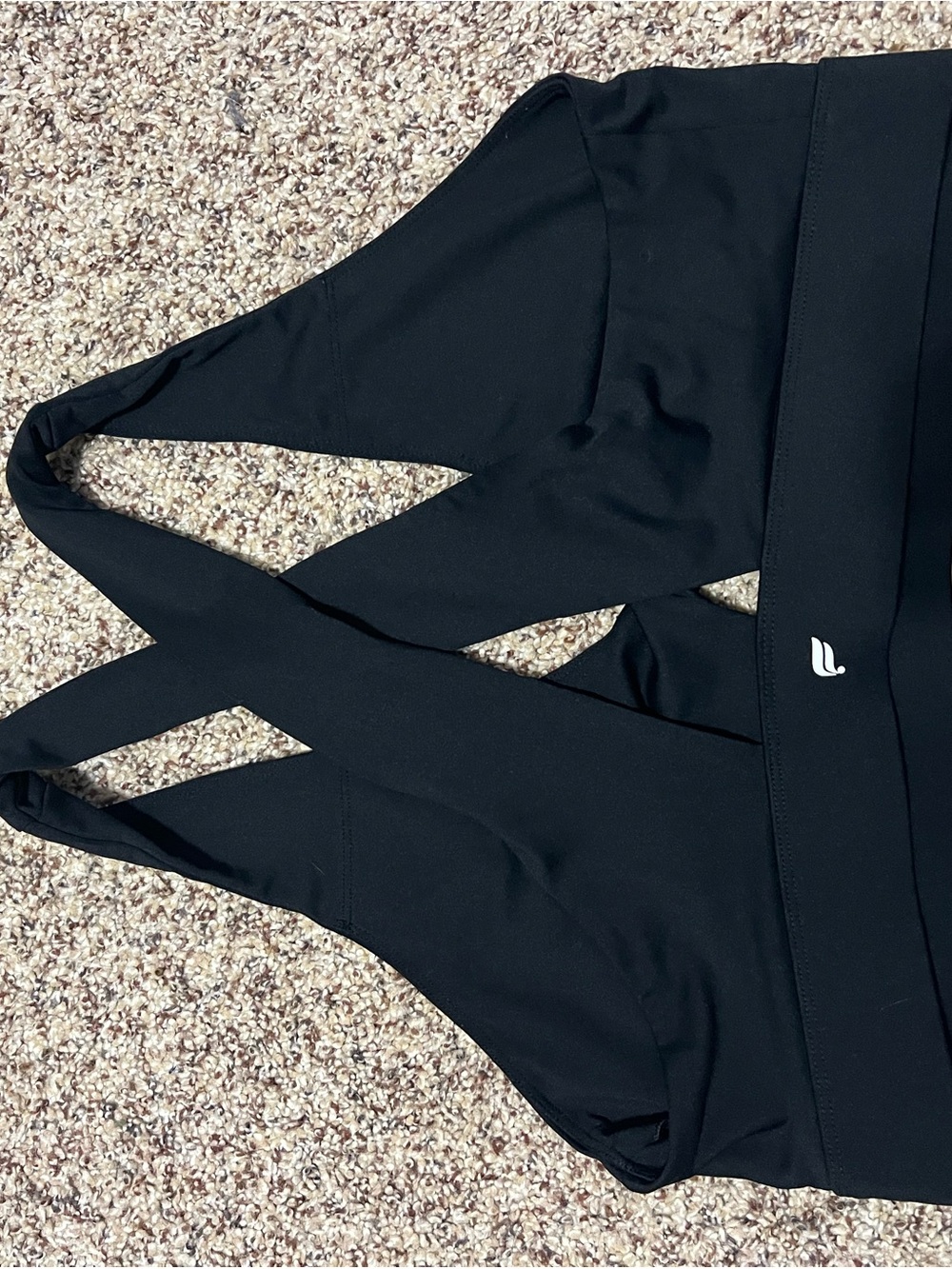 Fabletics Black Crisscross Sports Bra